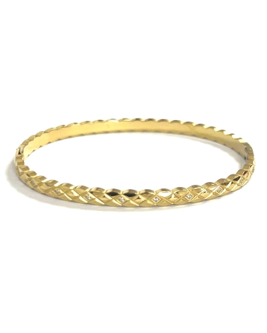 ACERO DORADO PULSERA
