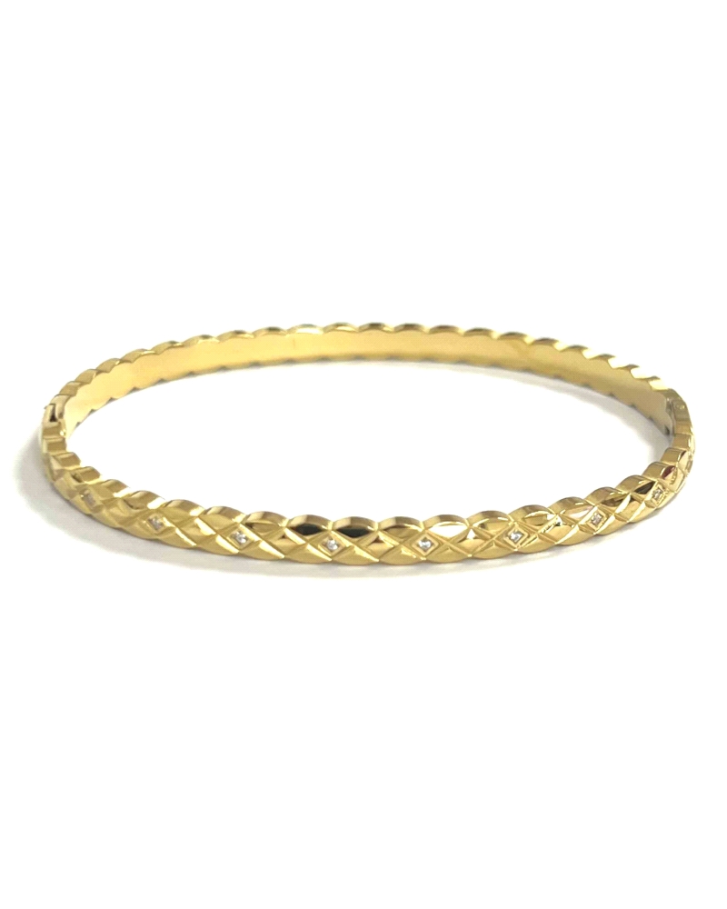 ACERO DORADO PULSERA