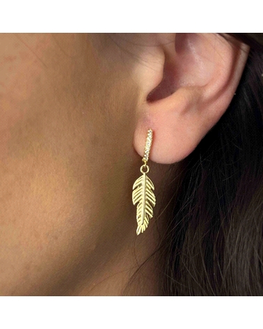 PLATA DORADO PENDIENTE