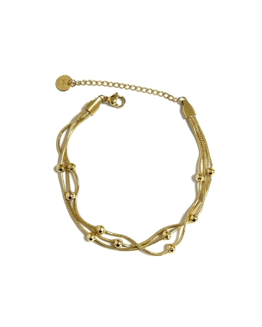 ACERO DORADO PULSERA