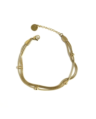 ACERO DORADO PULSERA